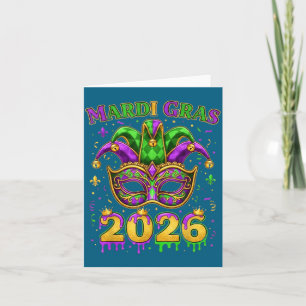 New Women Mardi Gras Jester Hat Orleans Card