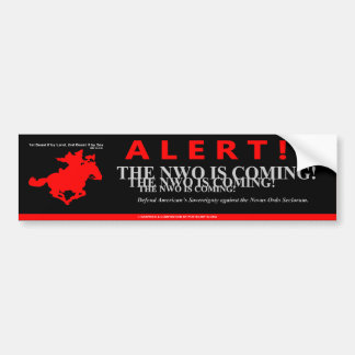 New World Order Bumper Sticker