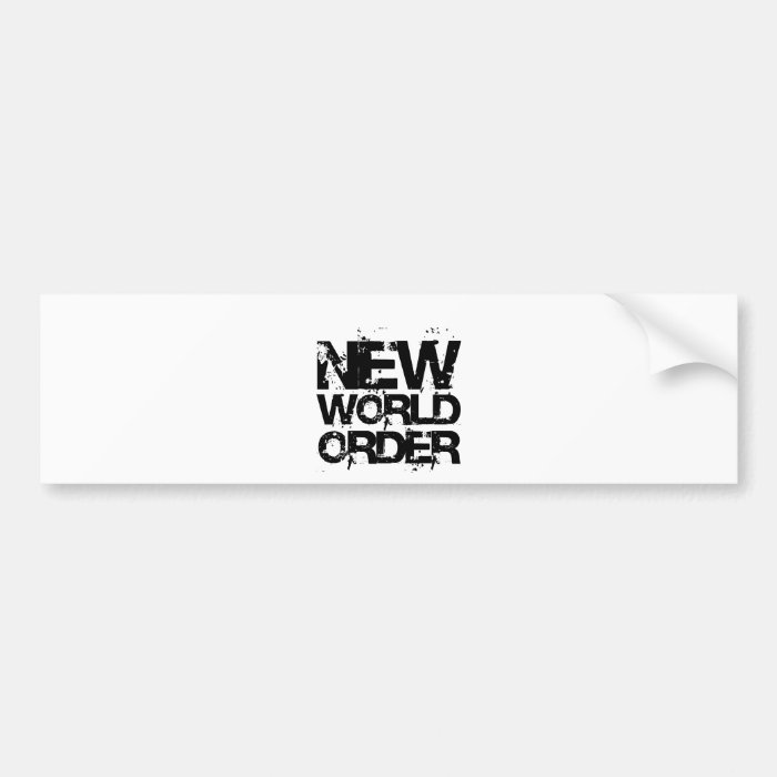 New World Order Bumper Sticker