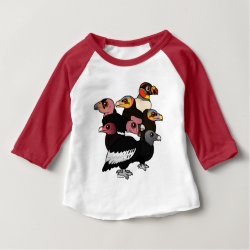 New World Vultures Baby American Apparel 3/4 Sleeve Raglan T-Shirt