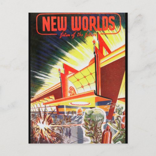 New Worlds 03 1952_Pulp Art Postcard