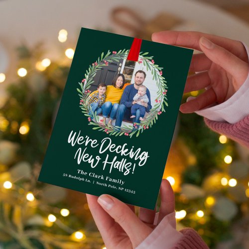 New Wreath Holiday Card Moving Announcement