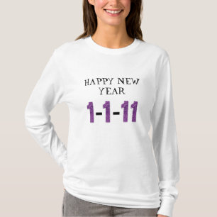 NEW YEAR 1-1-11 LADIES LONG SLEEVE T-SHIRT