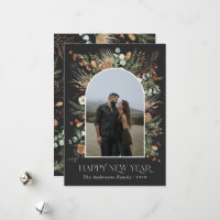 New year 1 photo arch watercolor botanical floral 