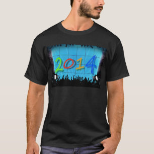 New Year 2014 Office City Party Colorful Fun Art T-Shirt