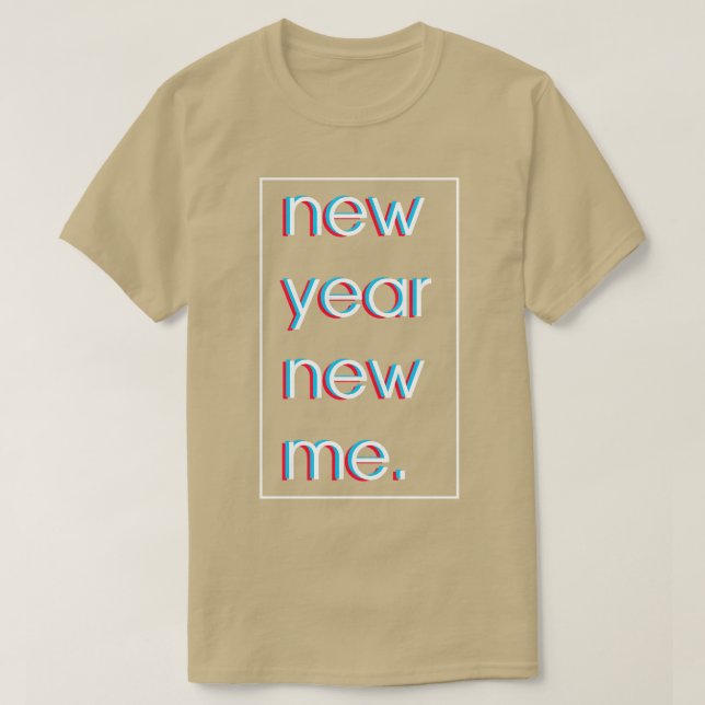 new year 2023 new me simple T-Shirt (Design Front)