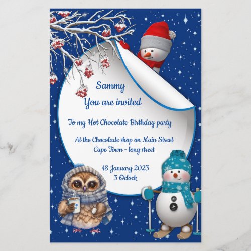 New Year 2023 winter card