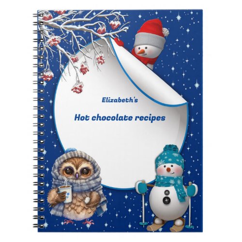 New Year 2023 winter Hot Chocolate Recipes Notebook