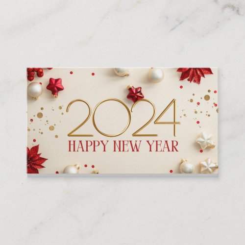 New year 2024 Business Wish card
