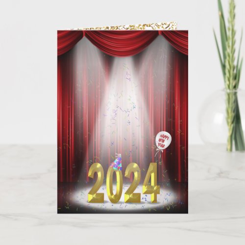 New Year 2024 in Stage Spotlight  Card
