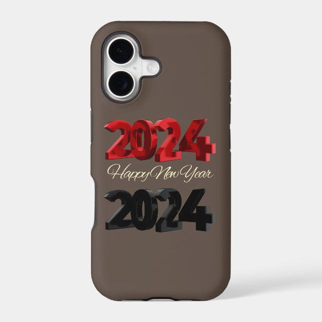 New Year 2024  Iphone Case (Back)