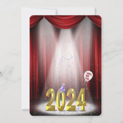 New Year 2024 Party with Spotlight Invitation