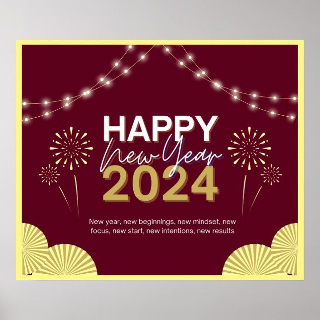 New Year 2024 Poster (Front)