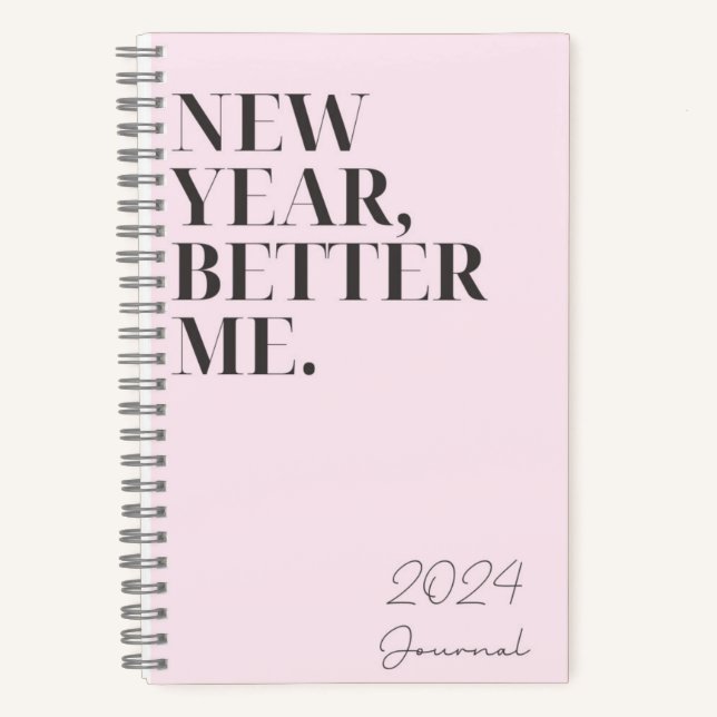 New Year 2024 Resolutions Notebook for Journaling (Front)