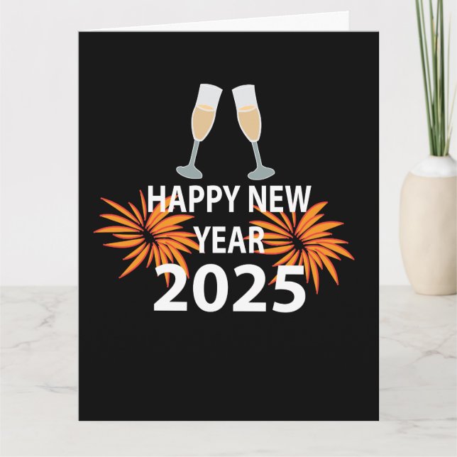New Year 2025 Happy New Year Card (Front)