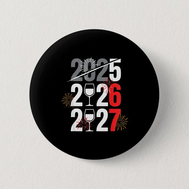 New Year 2026 67 Meme Six Seven Gen Z Alpha Slang  Button (Front)