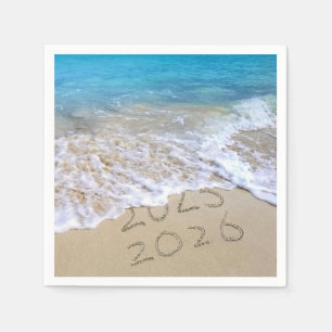 New Year 2026 Beach Sand Napkins