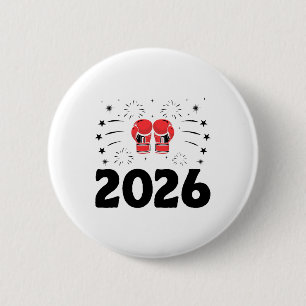New Year 2026 Boxer Sports Strength Gym Athlete Bo Button