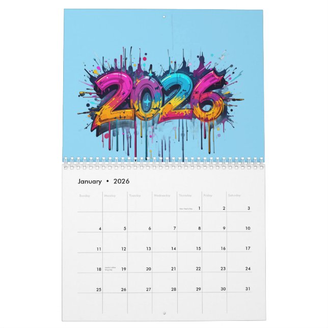 New Year 2026 Calendar – Perfect 2026 Holiday Gift (Jan 2026)
