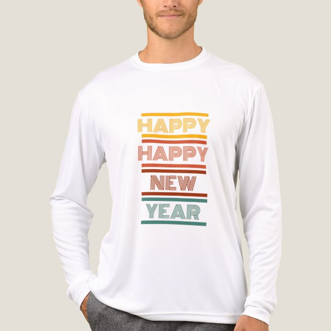 New Year 2026 Celebration T-Shirt Tri-Blend Shirt (Front)