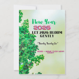 New Year 2026 Coffee Mug with Nature Forest Design Invitation
