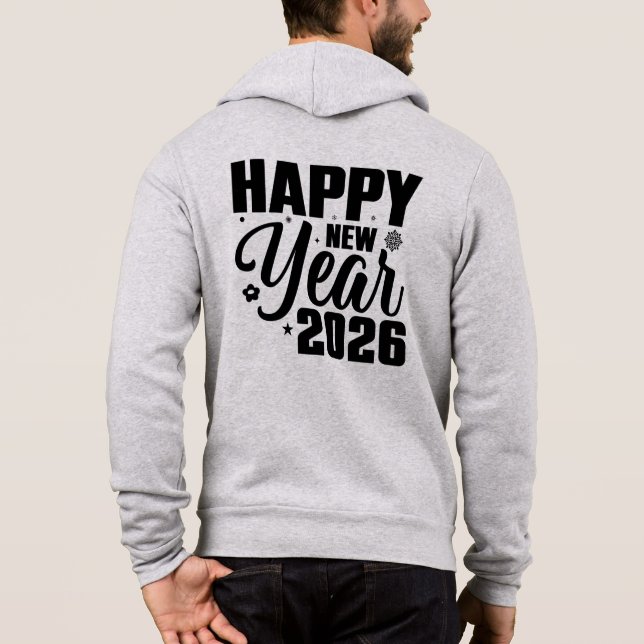 New Year 2026 Festive Greeting Design-65159 Hoodie (Back)