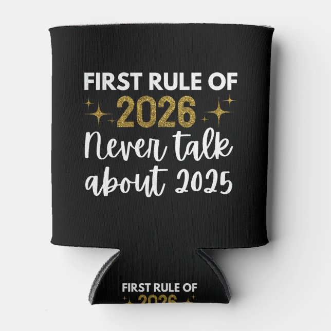 "New Year 2026 Funny Can Cooler (Front)