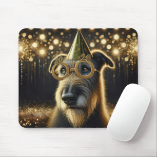 New Year 2026 Irish Wolfhound Mouse Pad