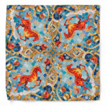 New Year 2026 Red Fiery Horse Christmas Pattern Bandana