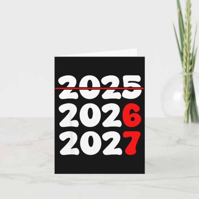 New Year 2026 Shirt 67 Meme  Card (Front)