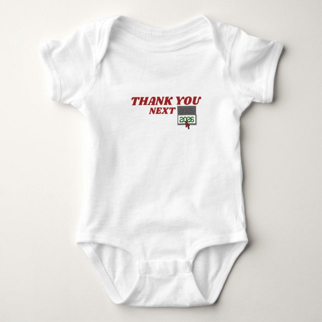 NEW YEAR 2026 THEME BABY BODYSUIT (Front)