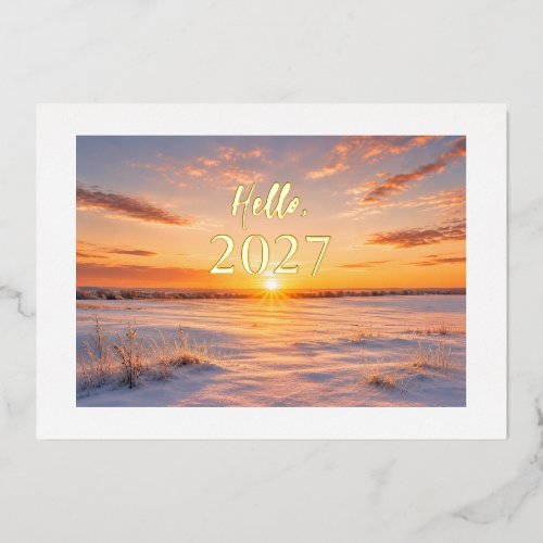 New Year 2027 Holiday Card