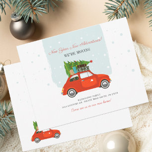 New Year Adventures Change of Address Moving Note Card