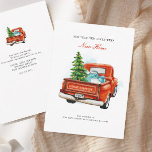 New Year Adventures Home Christmas Holiday Moving  Note Card