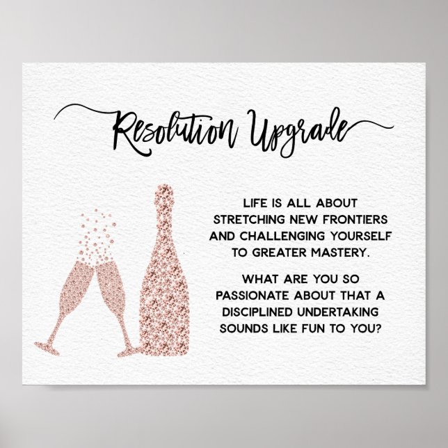 New Year and Birthday Encouragement Motivational Poster (Front)