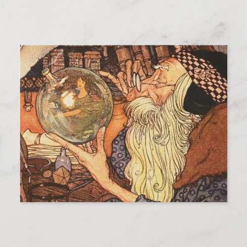 New Year Antique Father Time  Holiday Postcard