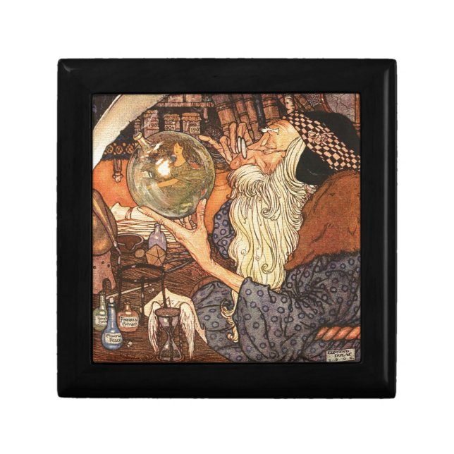 New Year Antique Father Time  Jewelry Box (Front)