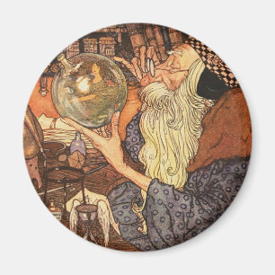 New Year Antique Father Time Magnet