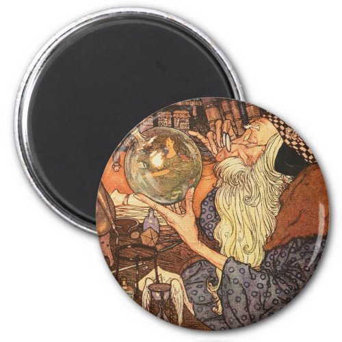 New Year Antique Father Time  Magnet