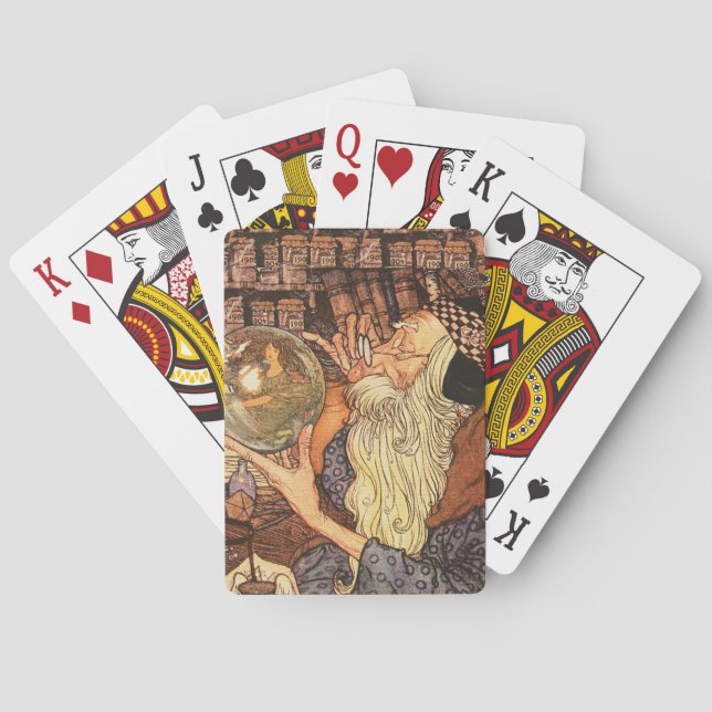 New Year Antique Father Time  Poker Cards (Back)