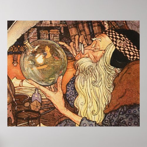 New Year Antique Father Time  Poster