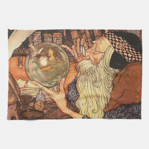 New Year Antique Father Time  Towel