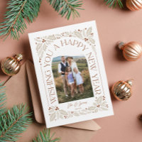 New Year Arch Berry Neutral 3 Photo Collage