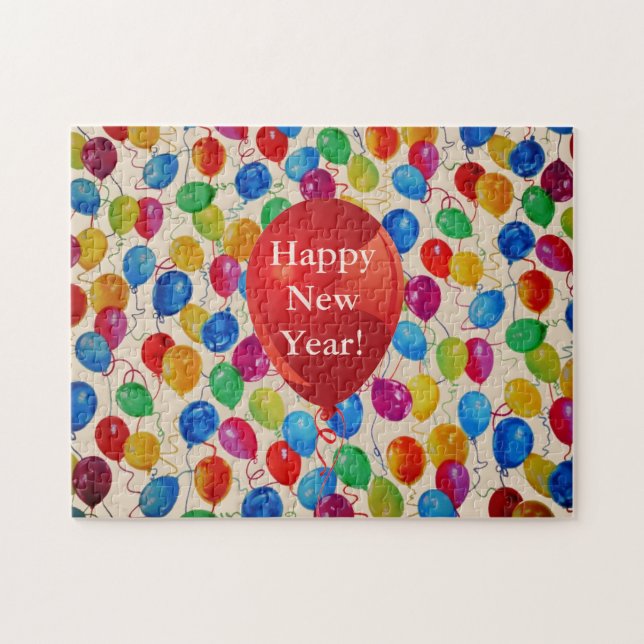 New Year Balloons Jigsaw Puzzle (Horizontal)