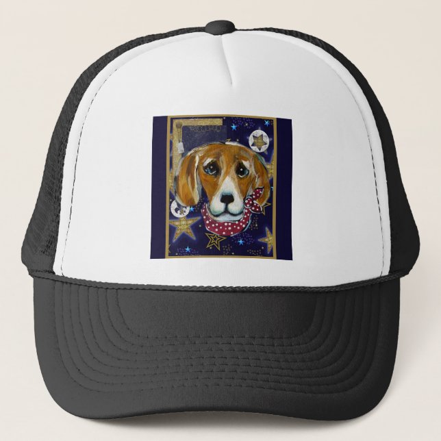 NEW YEAR BEAGLE TRUCKER HAT (Front)