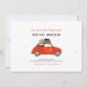 New Year Beginnings Moving Address Announcement