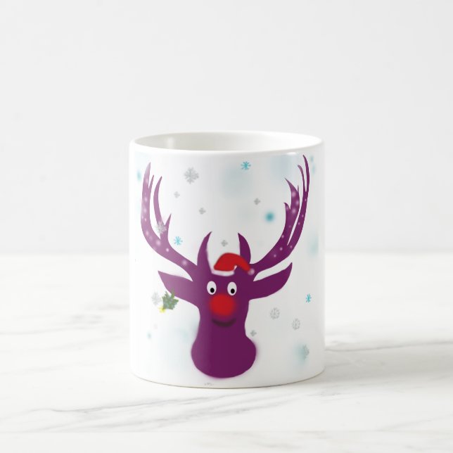 New Year Cartoon  Classic White Mug (Center)