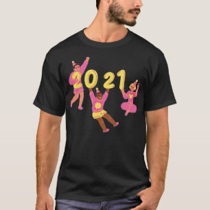New Year Celebrants 2021 Balloon funny best intern T-Shirt