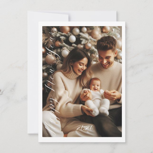 New Year Celebration Card | Family Card (Front)