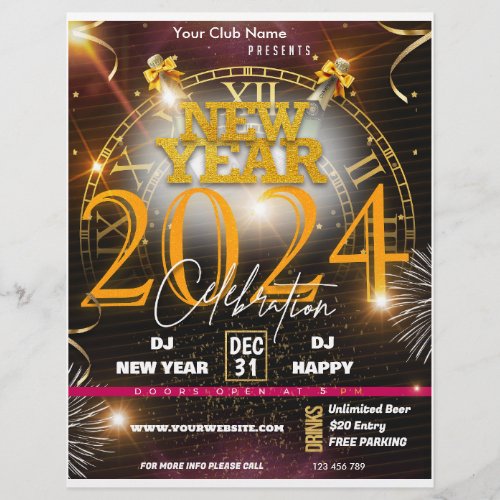 New Year Celebration Flyer_ 2024 Christmas 